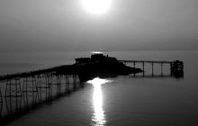 Old Pier in the Moonlight