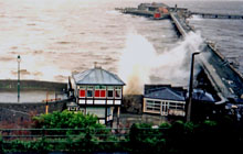 Old Pier during Winter storm